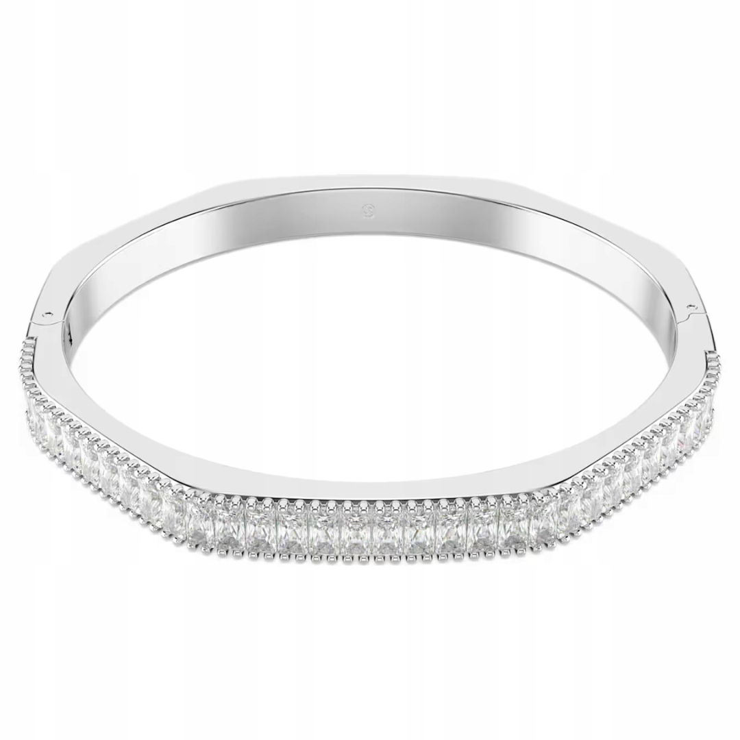 Swarovski – Náramek typu bangle Matrix bílý Rhs M Dárek