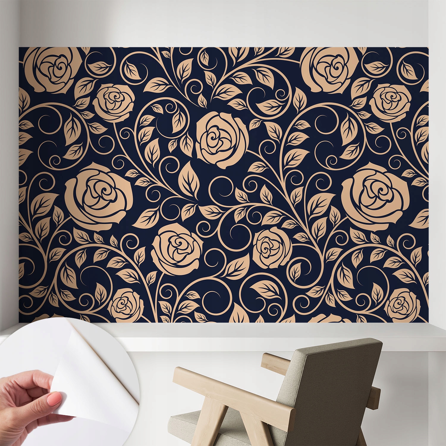 Fototapeta na zeď do kuchyně Předsíně Romantické květiny 104x70 cm