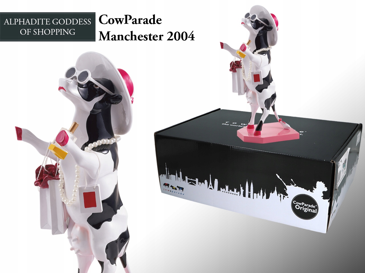 Figurka Krava Cow Parade Alphadite Goddess Zberateľská Socha