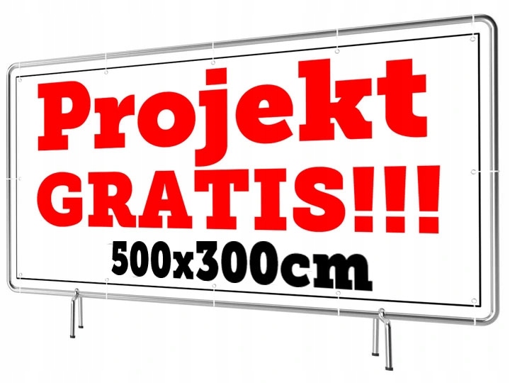 Baner Reklamowy Wzory 500x300cm - Projekt Gratis