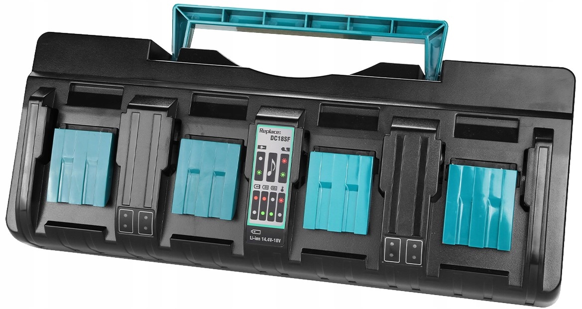 Ładowarka zamiennik Makita DC18SF 18V 4 porty do baterii akumulatorów