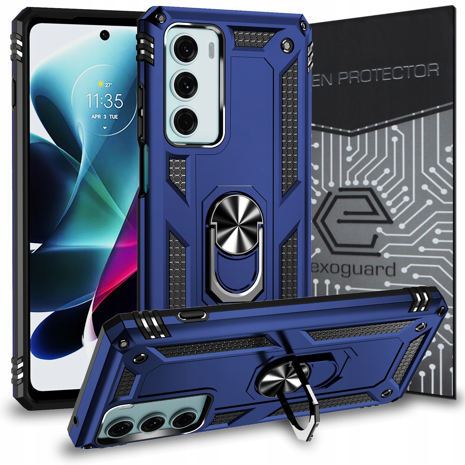 

Case Etui Pancerne+szkło do Motorola Moto G200 5G