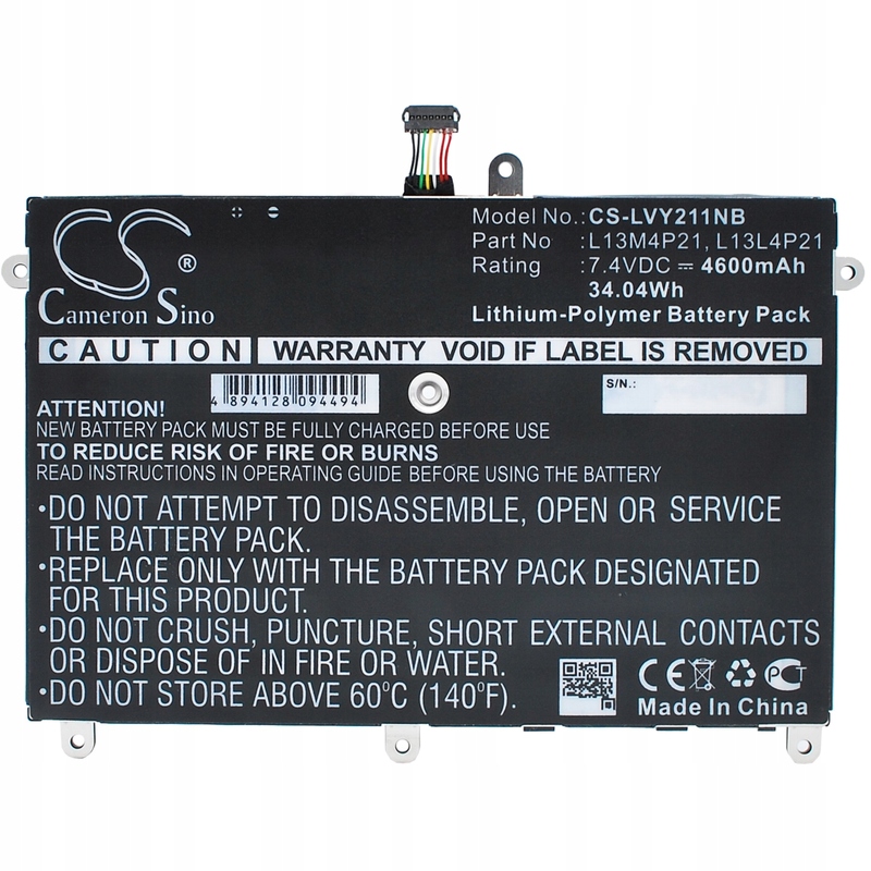 Baterie pro Lenovo Yoga 2 11 Ideapad Yoga 2 11, 4600mAh, Li-Pol