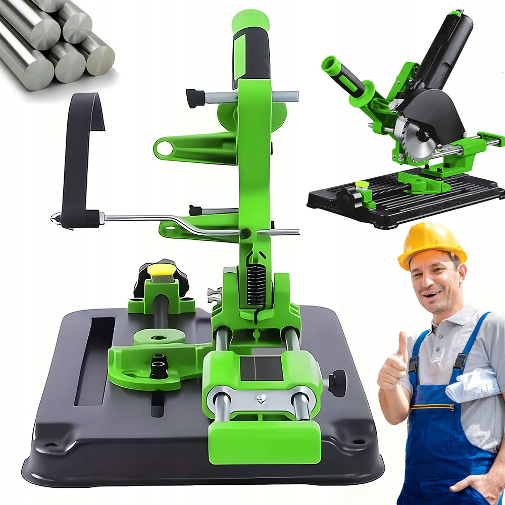 Stojan Pro Úhlovou Brusku S Rukojetí, Nastavitelný Úhel Řezu 100/115/125 MM