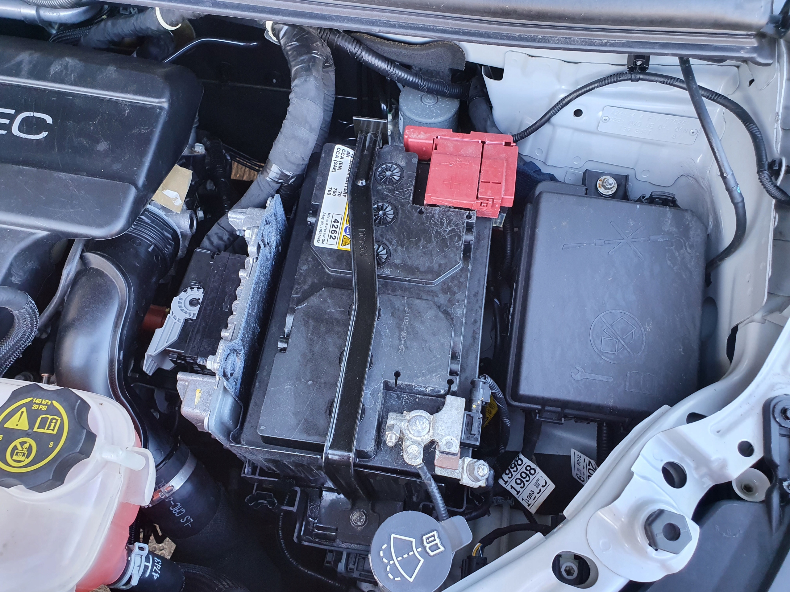 ОСНОВА АКУМУЛЯТОРА OPEL MOKKA MOKKA X