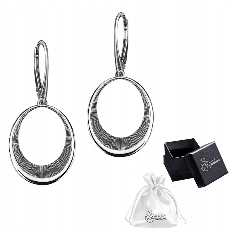 Stříbrné náušnice ryzost 925 Ovál