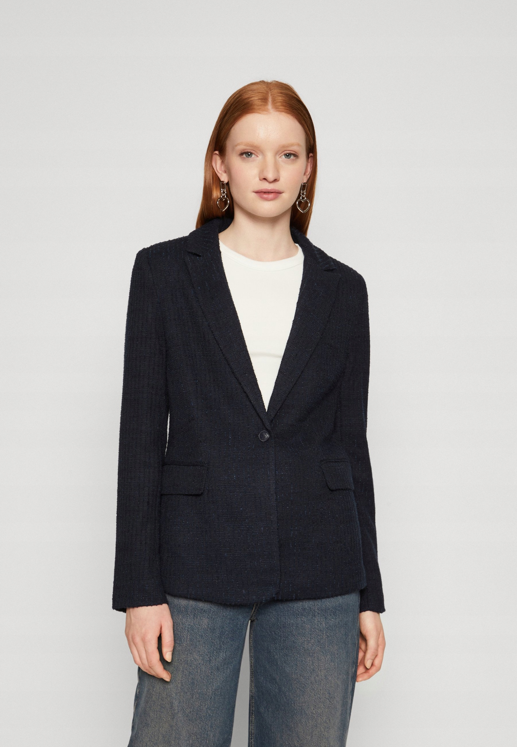 Tmavě modrá žaketová bunda Only 36