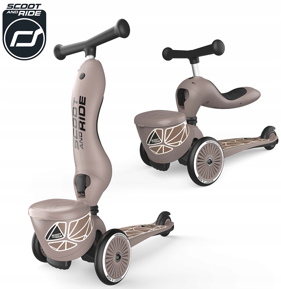 Hulajnoga Trójkołowa Scoot & Ride 2w1 Brown