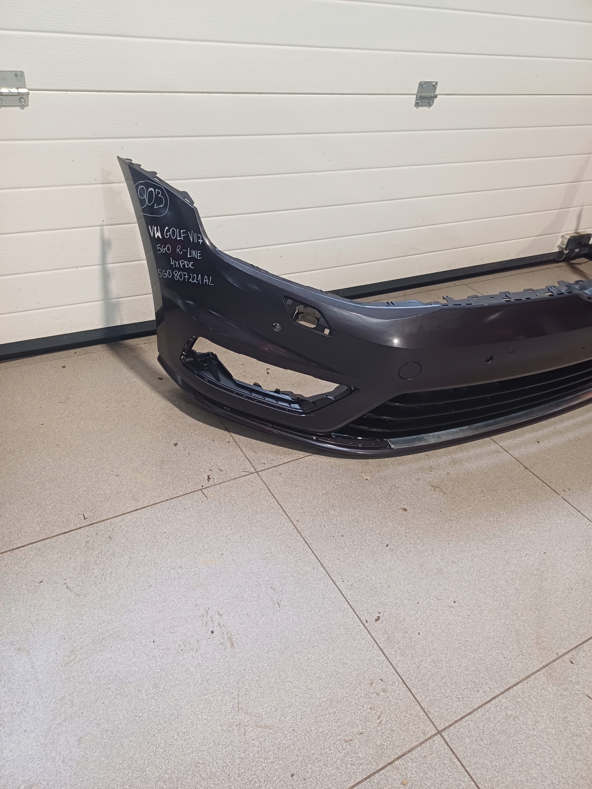 bumper front front VW GOLF 7 VII 5G0 R- LINE 4X PDC 5G0807221 AL