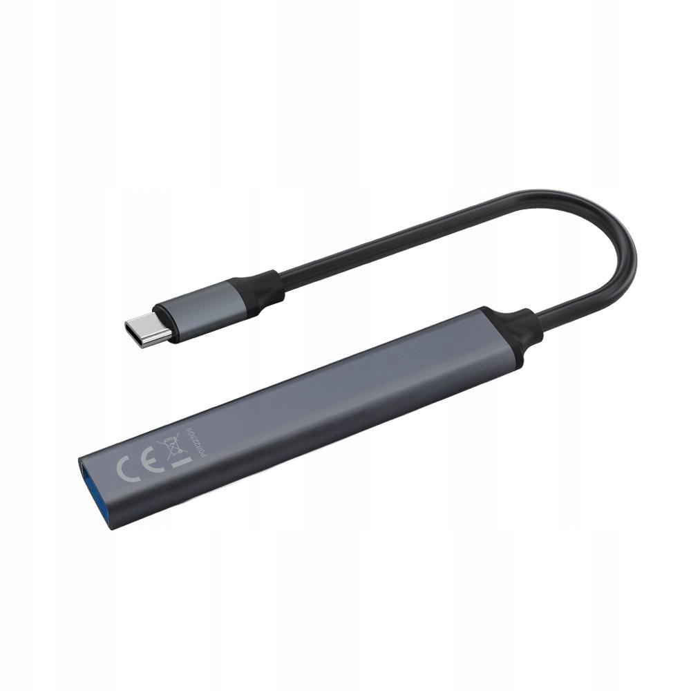 Hub 4 porty Usb-c 3 x Usb-a 2.0, 1 x Usb-a 3.1 3.1 Gen 1, 5 Gbps, AK-71