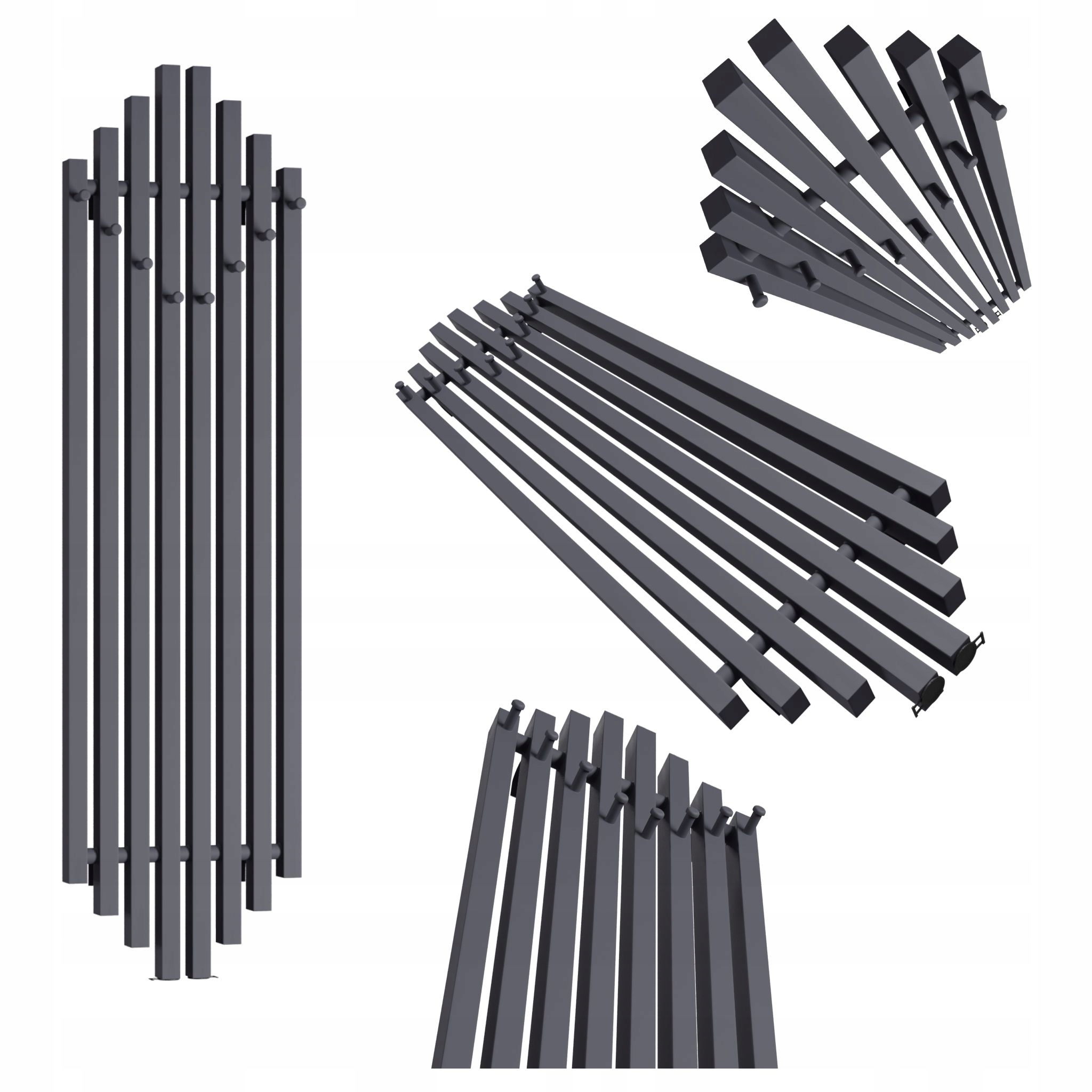 Dekorativní radiátor Bigben Hook 120x38 grafit