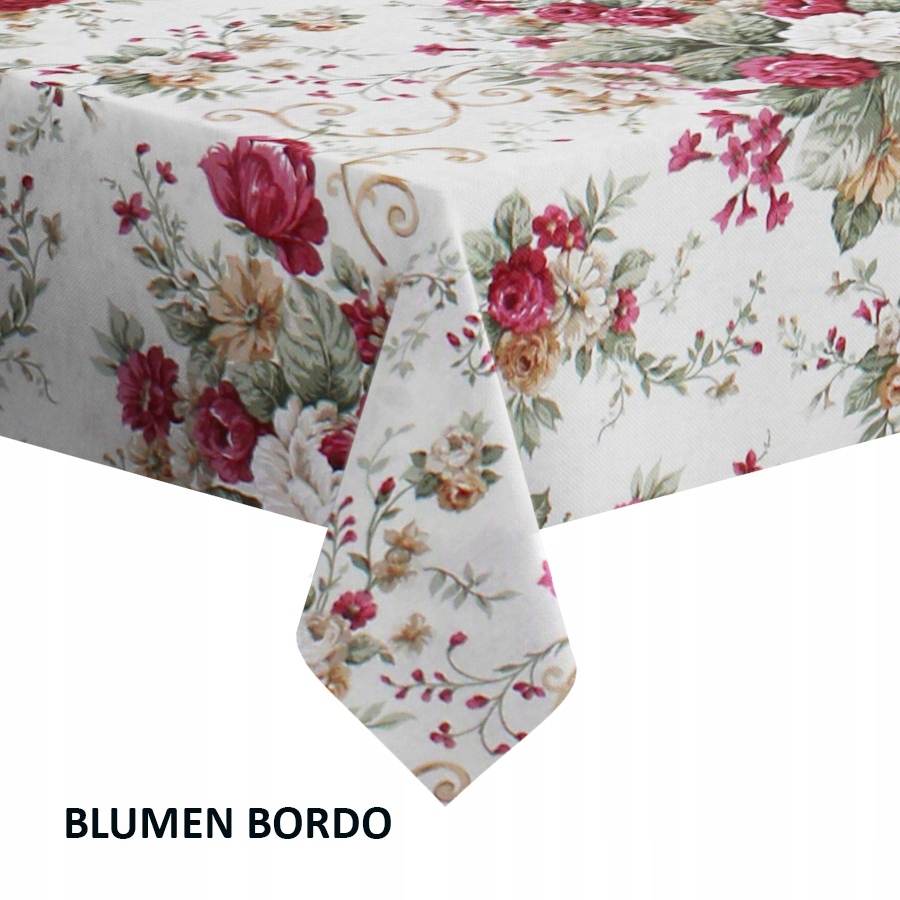 OBRUS DEKORACYJNY NA STÓŁ OGRODOWY 130x180 BAWEŁNA Typ obrus