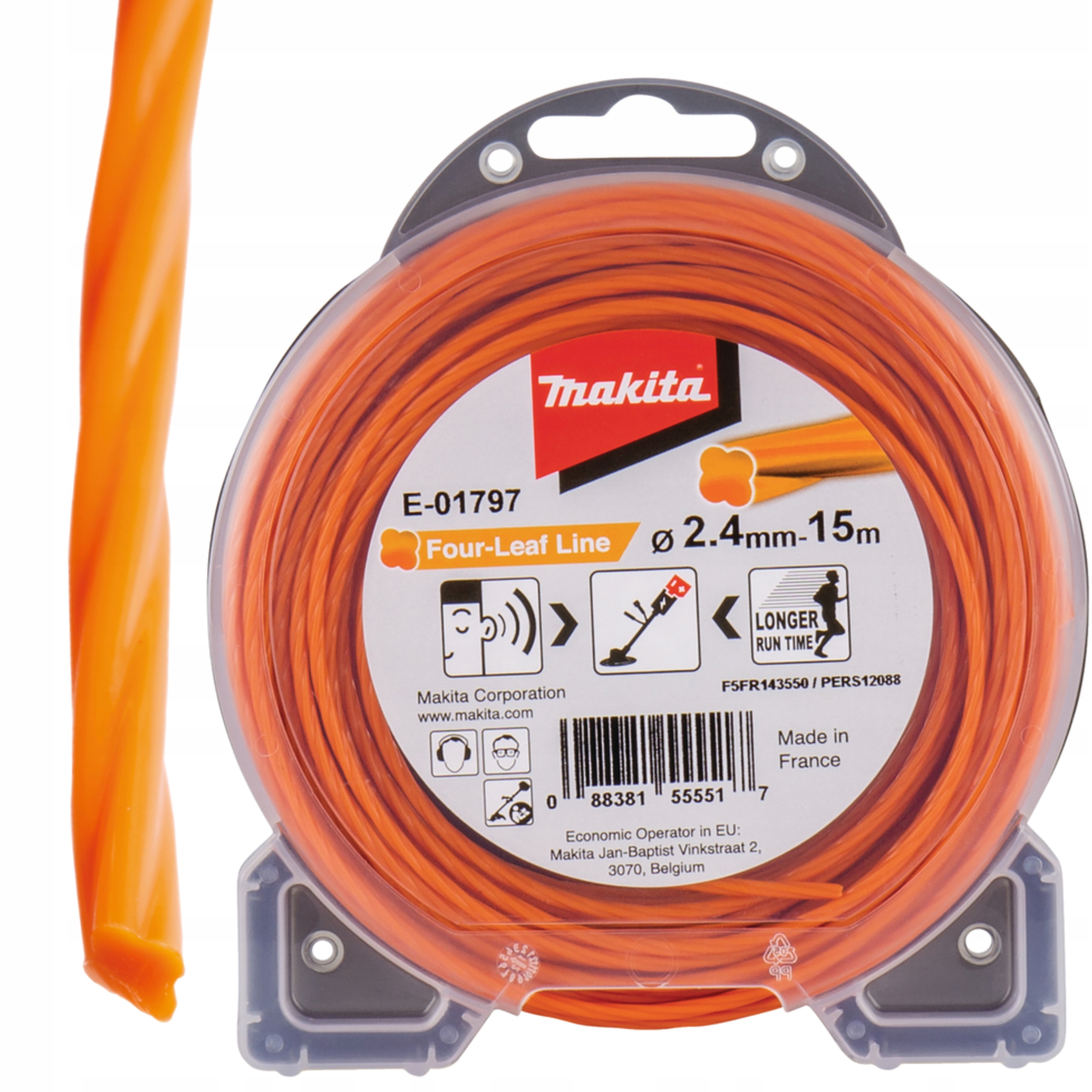 

Żyłka Tnąca 2,4mm Koniczyna 15m Makita E-01797