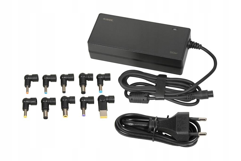 Ibox IUZ120WA Universal laptop adapter 120W Automatic 10 tips