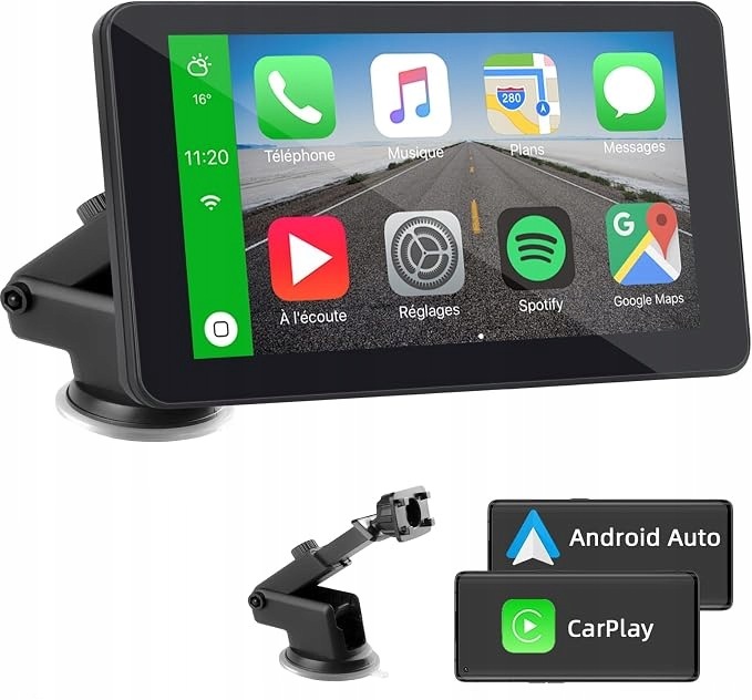 Ekran do Auta CarPlay Android Auto 7 cali Bluetooth WiFi Aux Fm G911