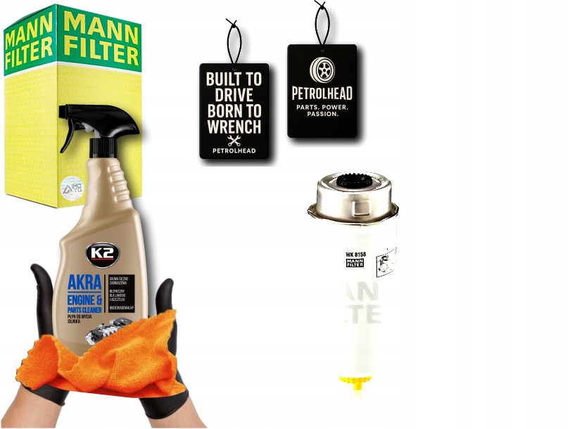 Palivový Filtr Ford Transit 2,2TDCI-3,2TDCI 06- Mann #Petrolhead Pro+ Kit 12