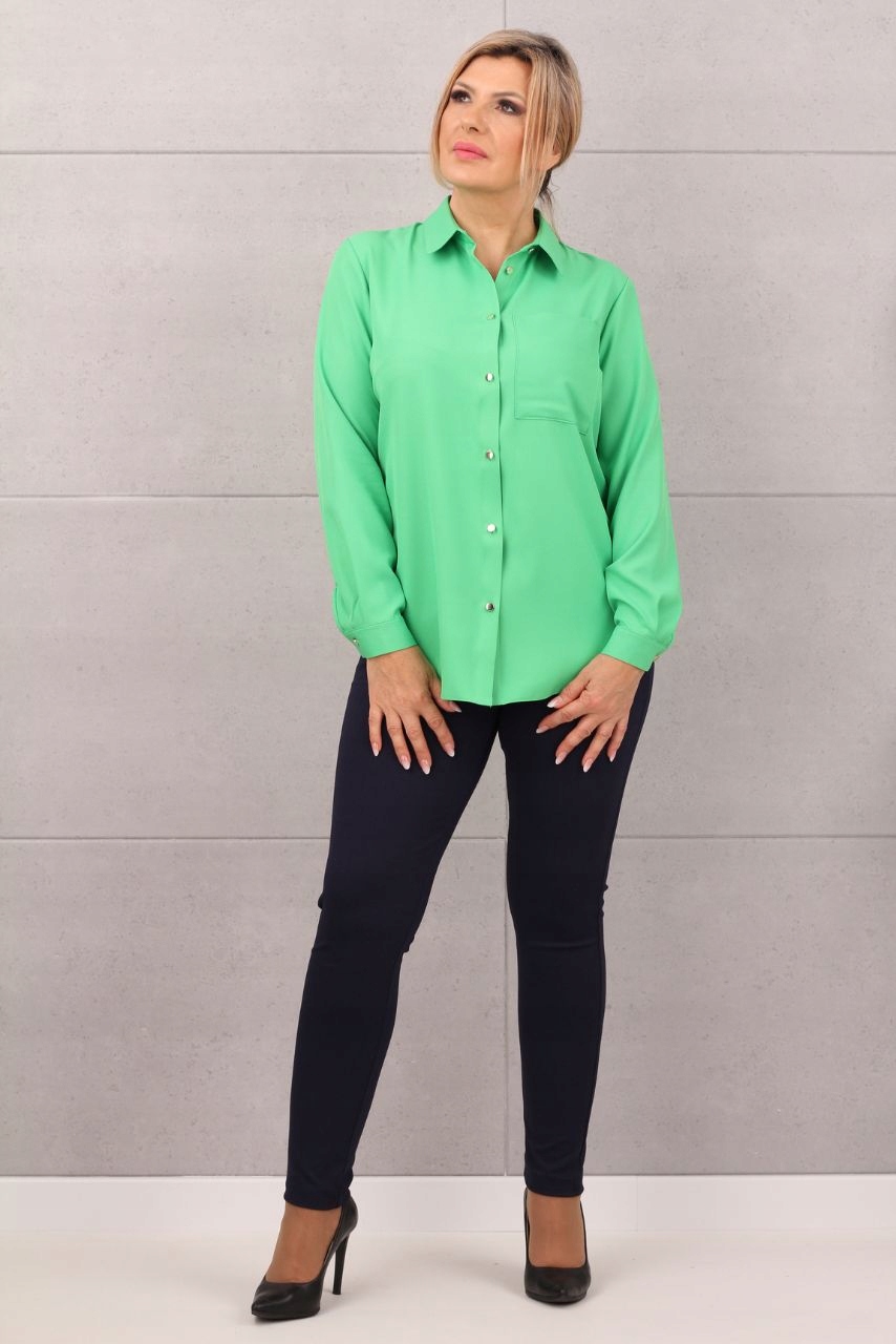 KOSZULA DAMSKA KLASYCZNA ELEGANCKA KOŁNIERZ Płeć kobieta