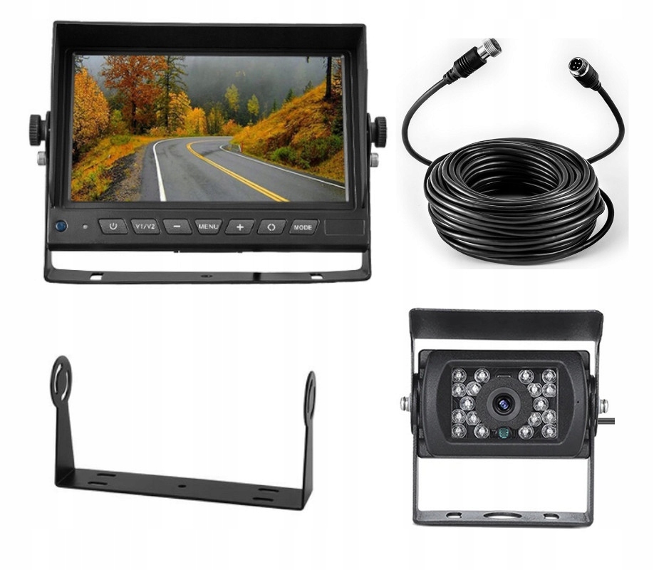 

Zestaw Ahd kamera cofania 1080P Monitor 7'' 12/24V