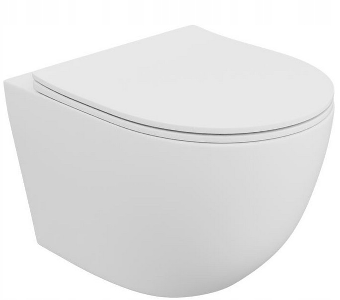 Miska podwieszana Wc Lavita Sofi Slim White Mat 3.0 Tornado, Wirowa