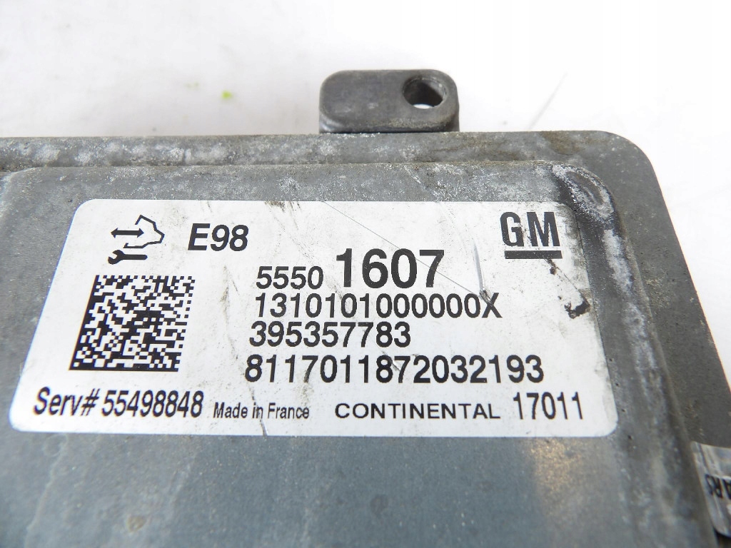 OPEL ASTRA K 1.6CDTI control unit of the engine 55501607