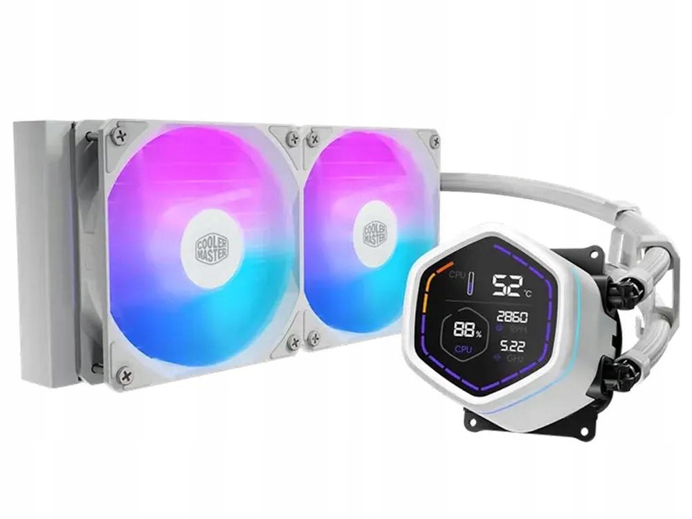 Cooler Master Vodné chladenie MasterLiquid Core Nex Digital 240 White Argb