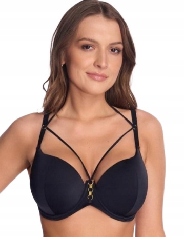 Ava Plavková Podprsenka Half Cup Sk 253 Černá 80F/42F