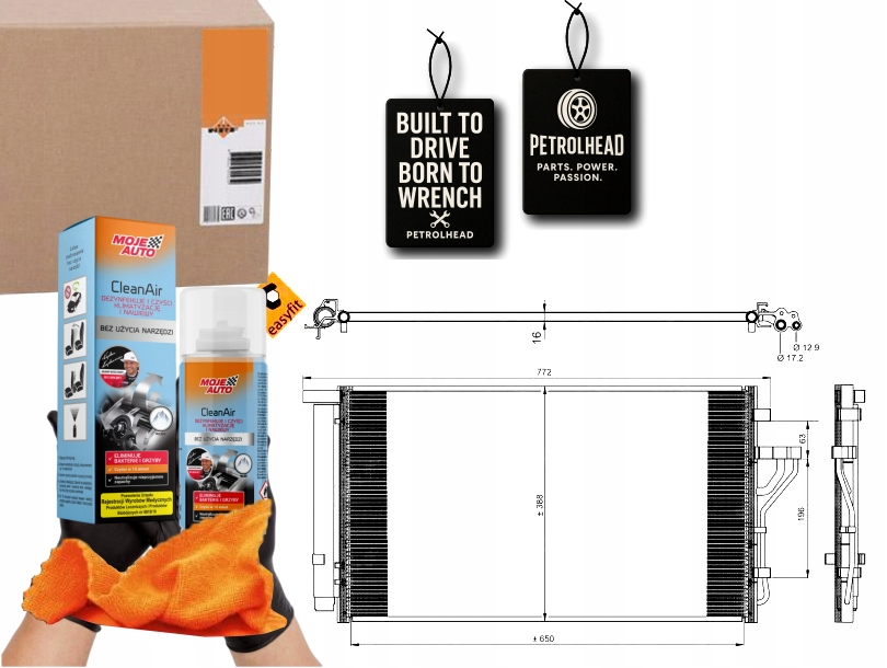 Kondenzátor Klimatizace Hyundai IX35 Kia Sportage 0 #Petrolhead Pro+ Kit9