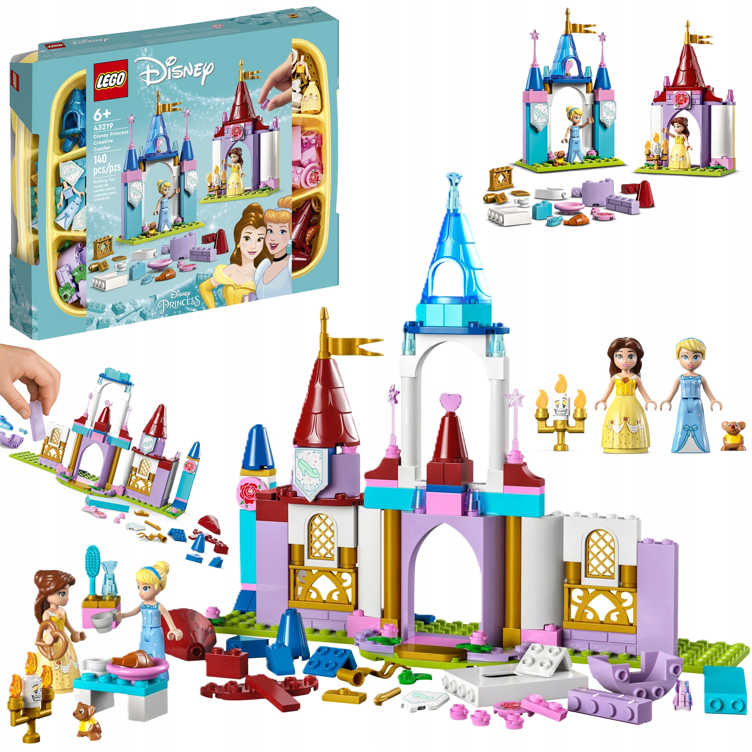 Klocki Lego 43219 Disney Kreatywne Zamki Disneya Zestaw Do Zabawy