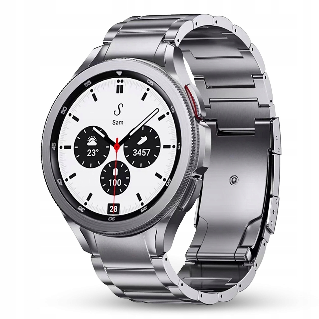 Titanový Náramek Pro Samsung Galaxy Watch 4 5 6 7 Fe Pro od 40 mm do 47 mm