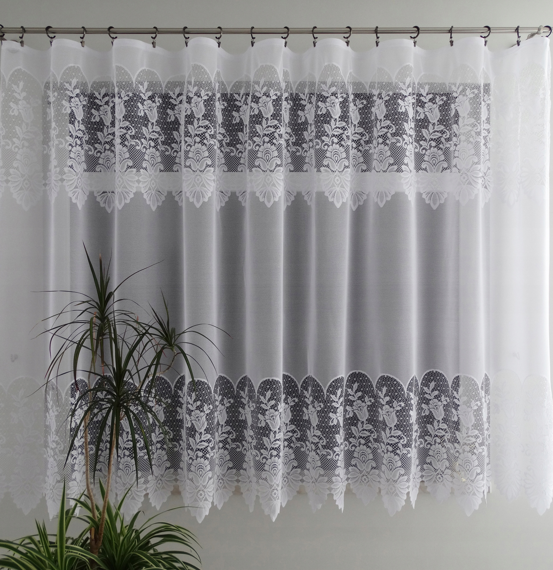 Mg Záclona 1061/1 bílá 360x180 hotová s páskou