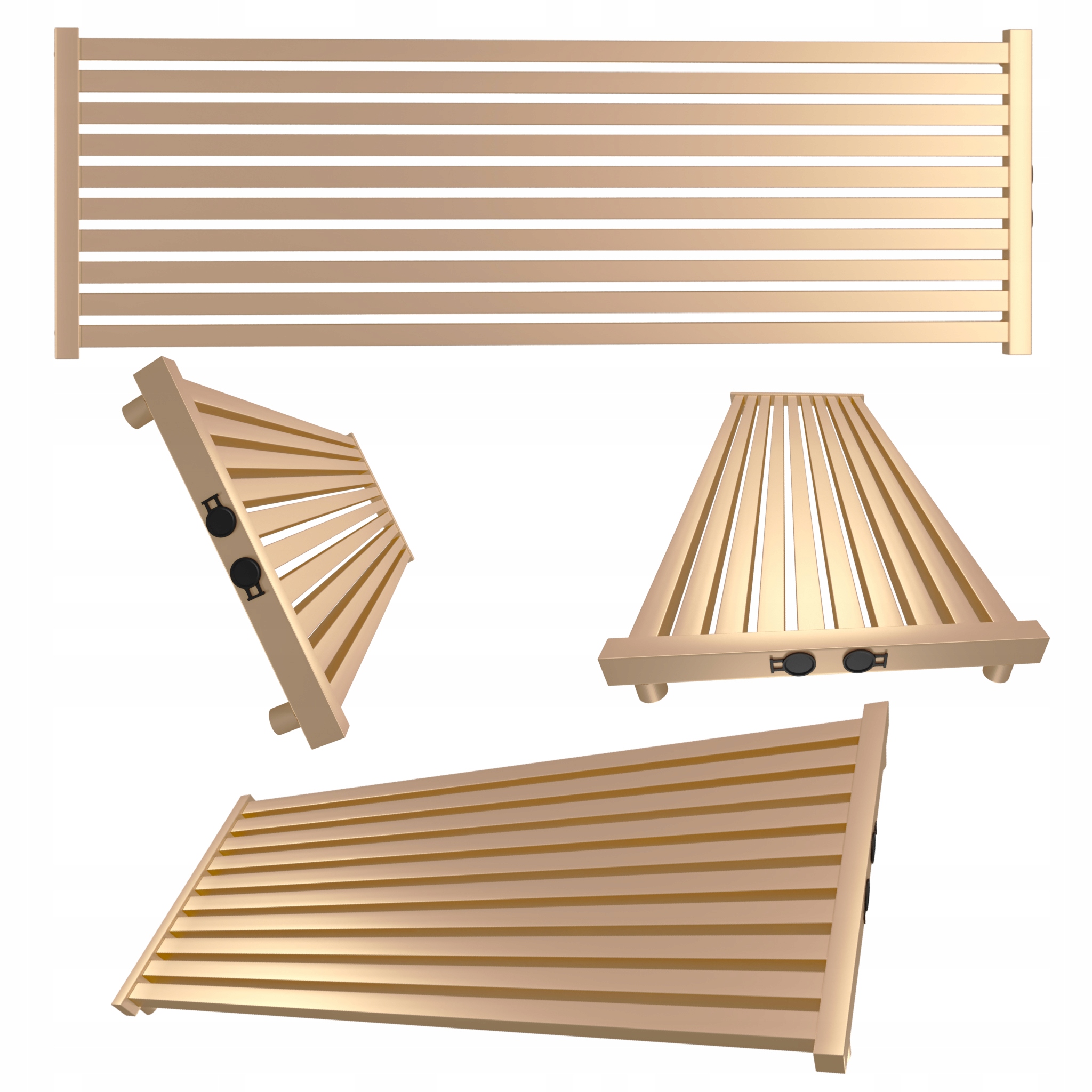 Dekorativní radiátor Radiator 140x46 Zlatý Růžový