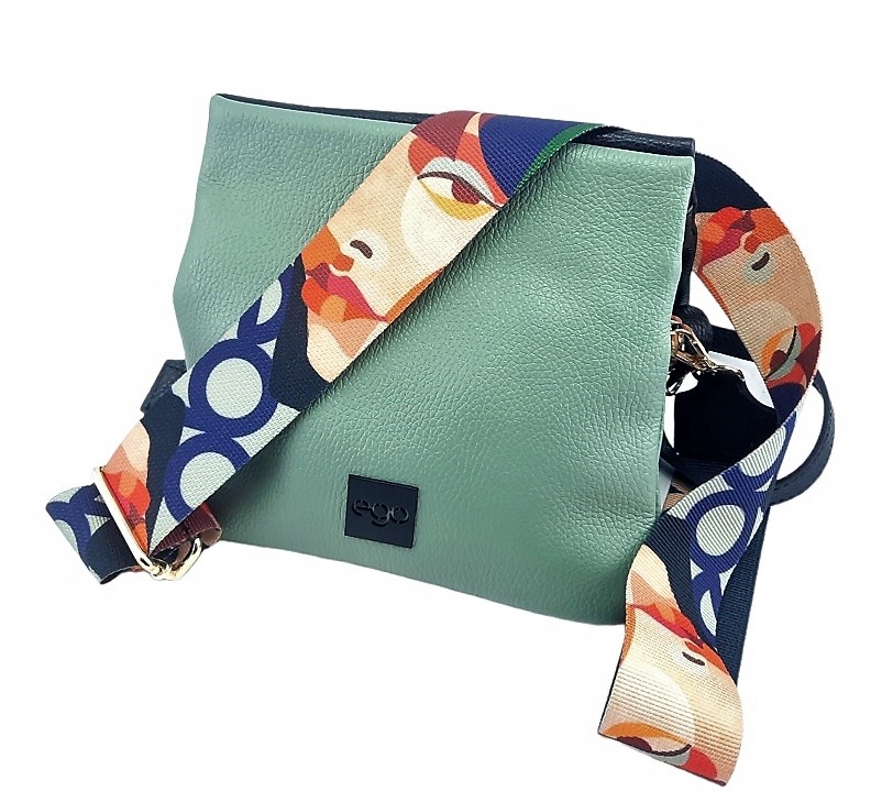 PIĘKNA, KLASYCZNA GRANATOWA TOREBKA Wzór dominujący bez wzoru