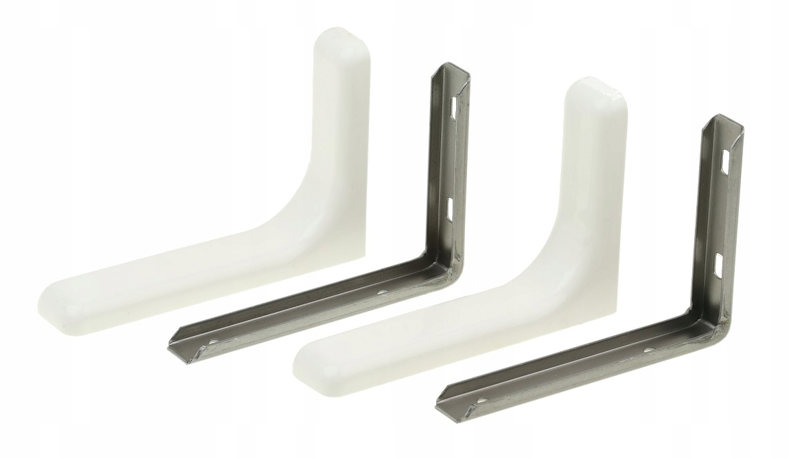 WSPORNIK PÓŁKI KĄTOWNIK Z MASKOWNICĄ 120 BIAŁY