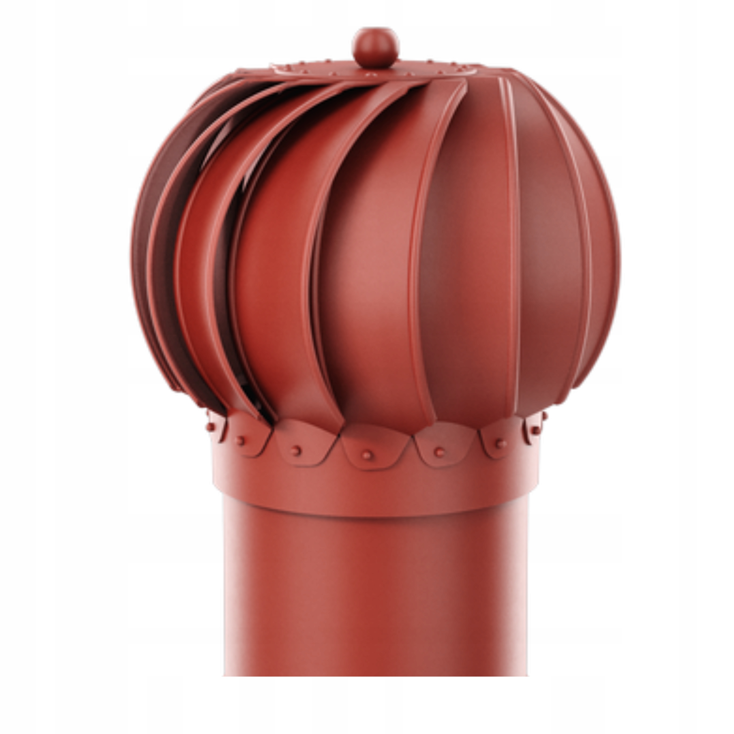 Komínová vložka do ventilace kulová Otočná fi150 Červená 3009