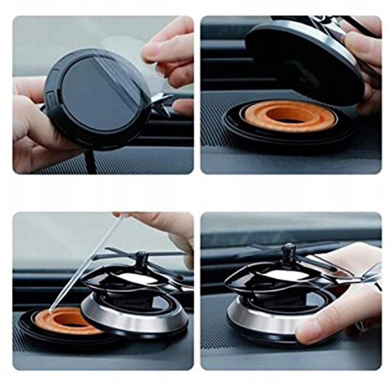 DYFUZOR ZAPACHOWY SAMOCHODOWY ODŚWIEŻACZ SOLARNY WNĘTRZE SAMOCHODU+PERFUMY EAN (GTIN) 889030592743