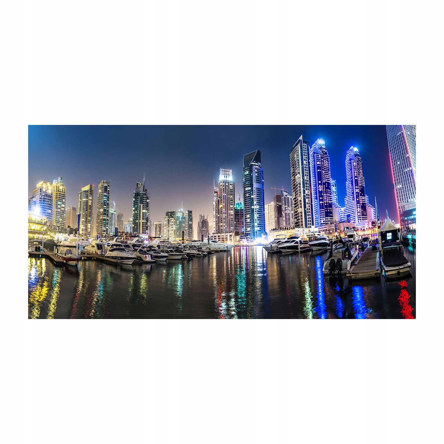 

Foto obraz na szkle akrylowym Dubaj nocą 120X60 cm