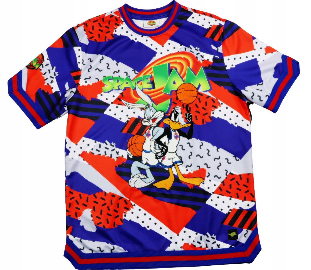 Pánské tričko Space Jam Tune Squad Bugs Daffy Vyšití vel. Kluzké