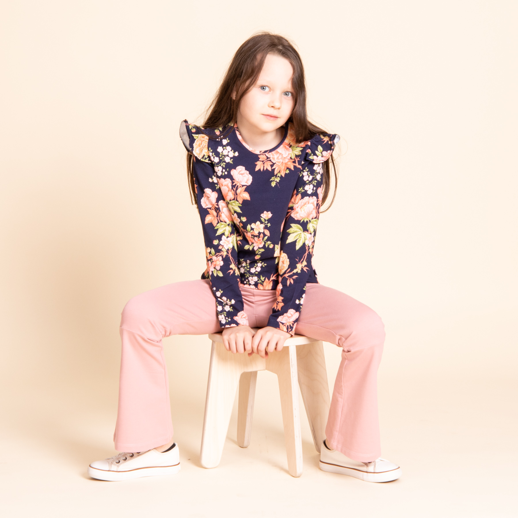 TuSzyte | Spodnie dzwony bawełniane, PL R.122 Fason dzwony