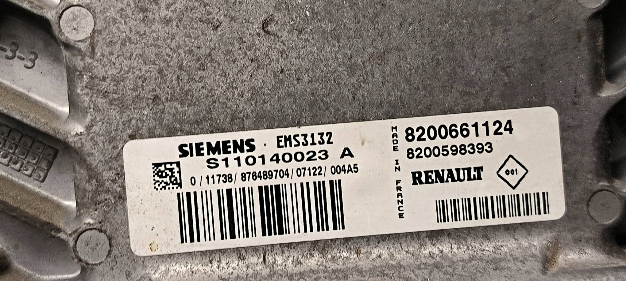 computer Motore ECU 8200661124 1.4 DACIA LOGAN