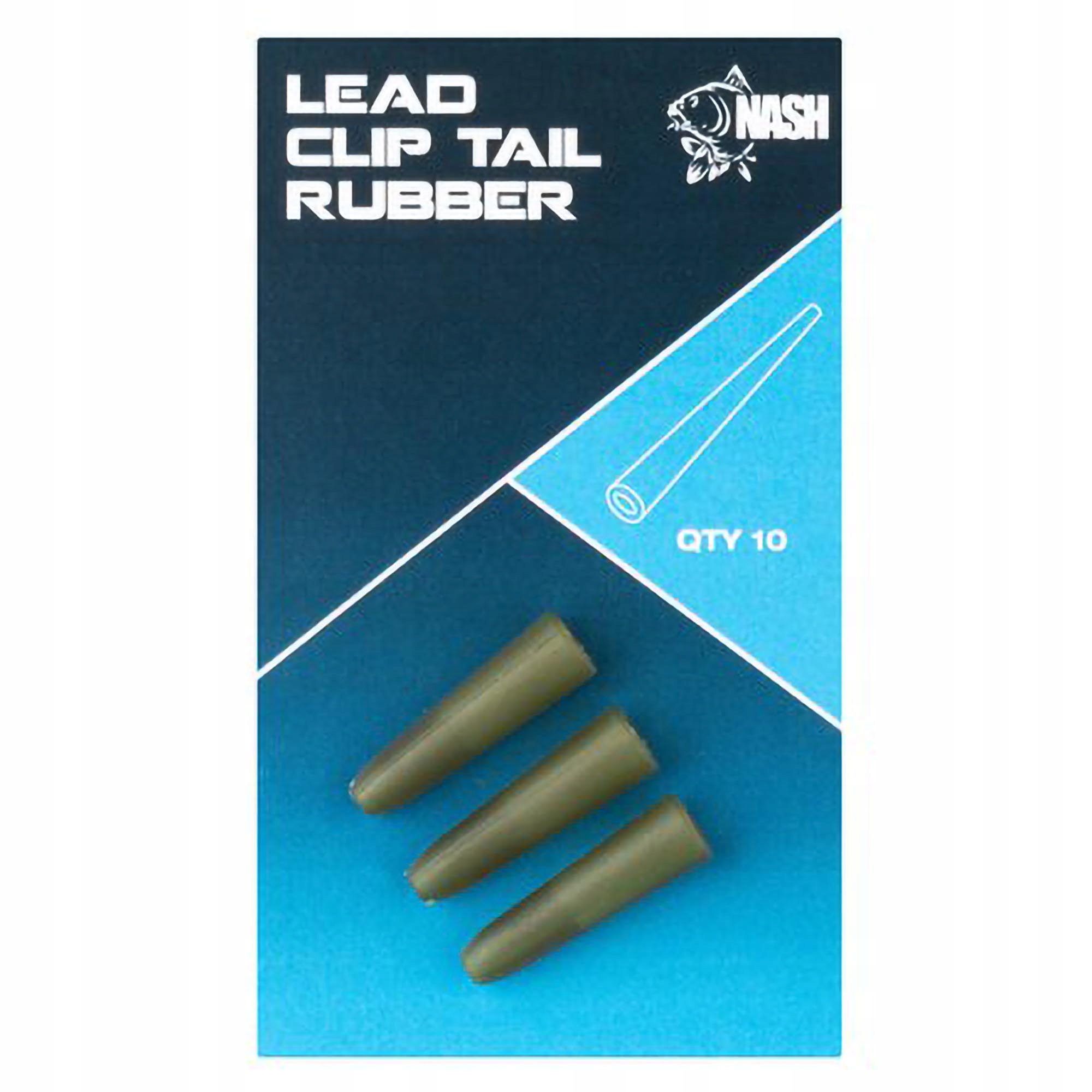 Nasadka Gumowa Nash Lead Clip Tail Rubber Weed Green