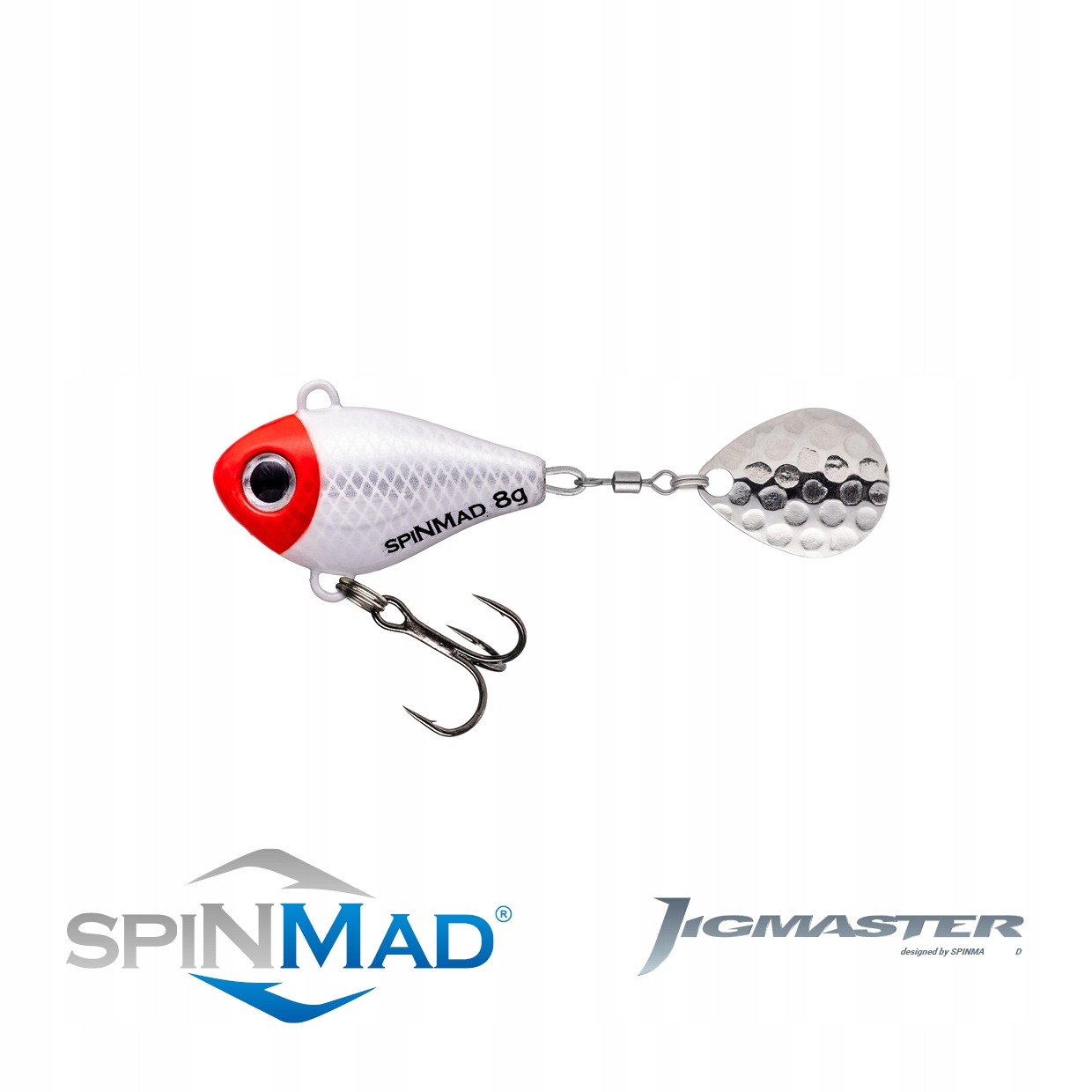 Spin Mad Jigmaster 8G 2312--BIAŁO Czerwony