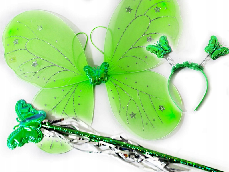 STRÓJ MOTYLA MOTYLEK MOTYL SKRZYDŁA OPASKA RÓŻDŻKA Marka del-sol