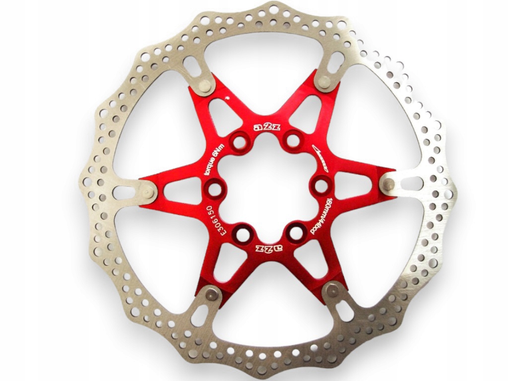 Mocna Rowerowa Tarcza Hamulcowa Aluminiowy Pająk A2Z Atd Red 160mm