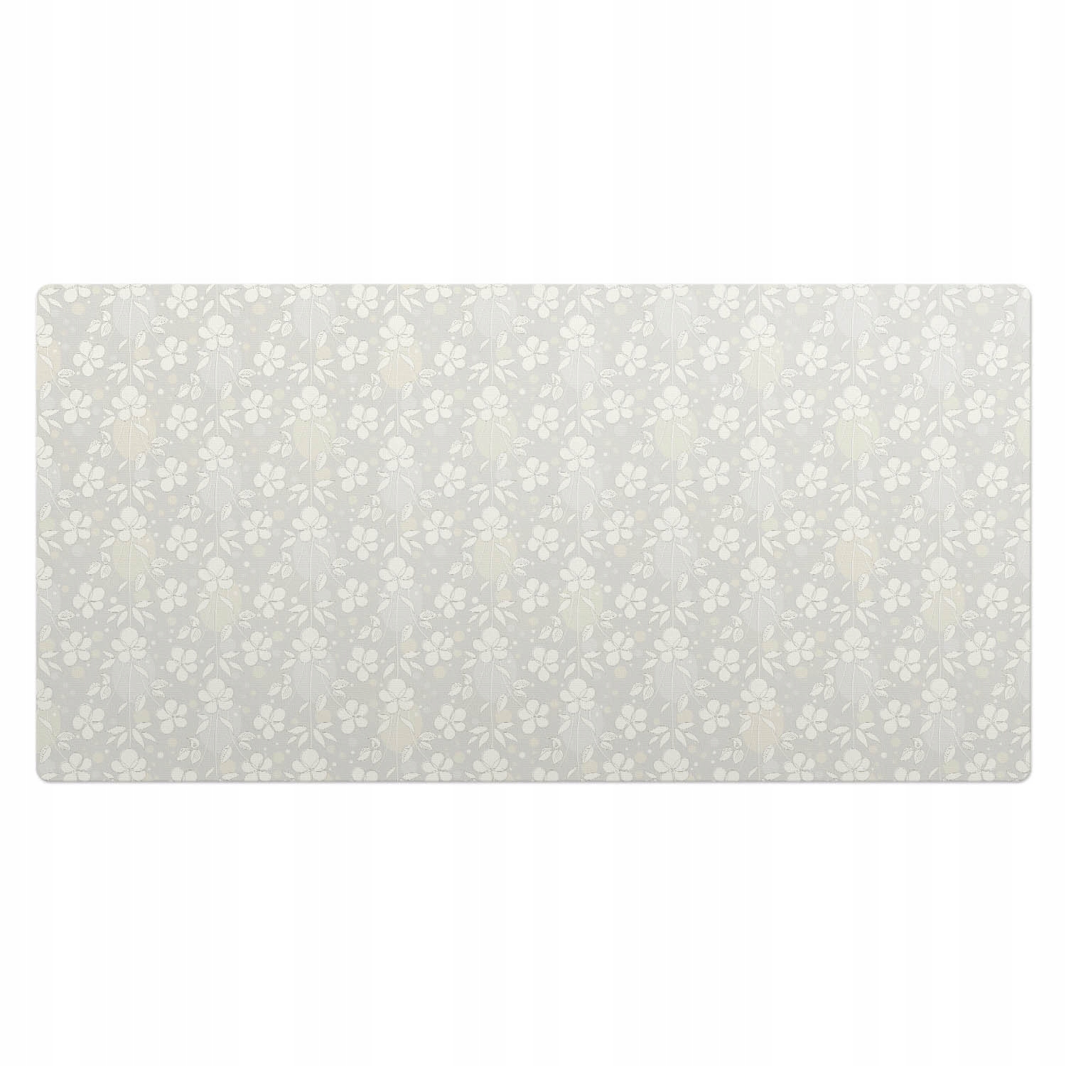 Moderní vinylová podložka pod klávesnici Retro floristický design 100 x 50 cm