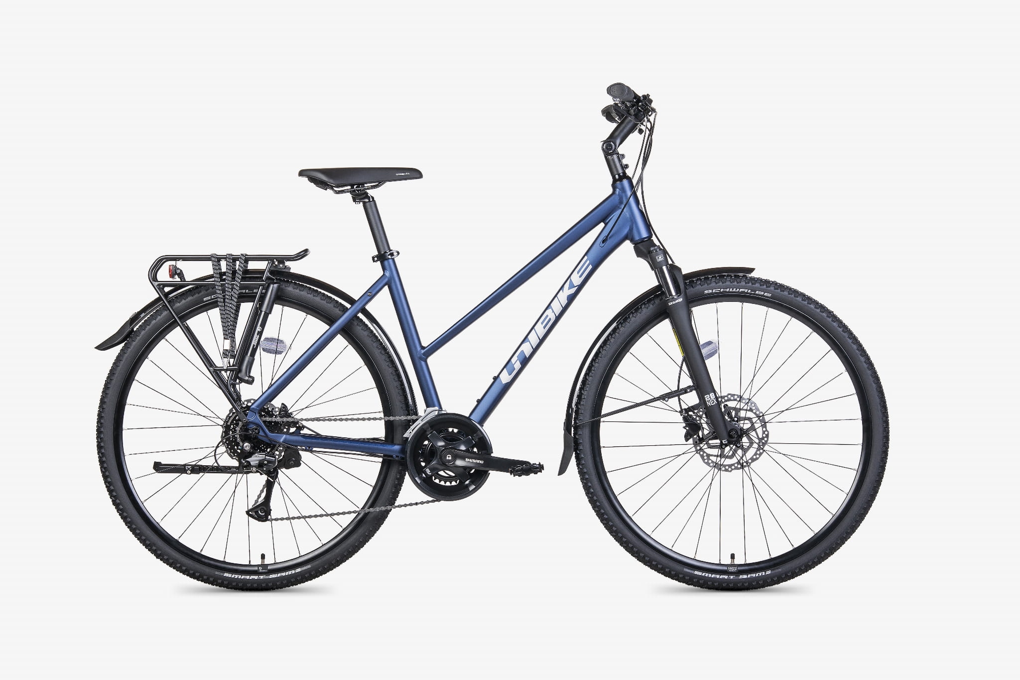 Rower crossowy Unibike Flash Eq rama 19 cali koło 28 " niebieski 2026