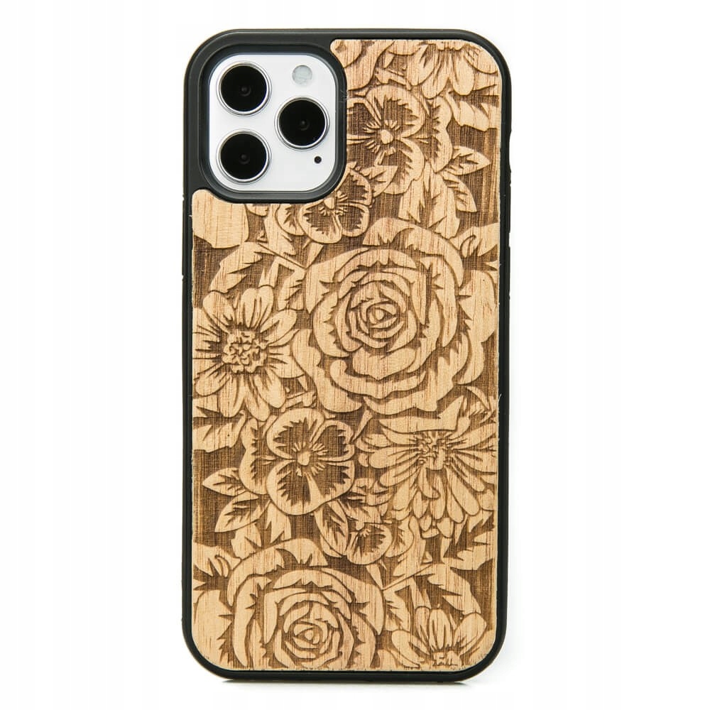 Pouzdro Bewood pro iPhone 12/12 Pro Růže Aniegre
