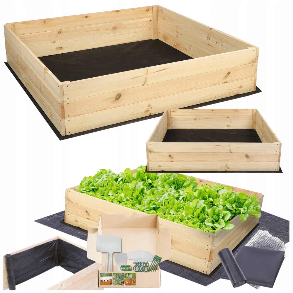 Zeleninová Zahrada truhla pařeniště květináč zahradní vyvýšený záhon 27x80x60