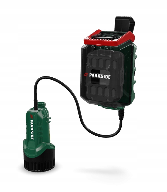 Pompa akumulatorowa zatapialna na deszczówkę 20V Prpa 20-Li B3 Parkside