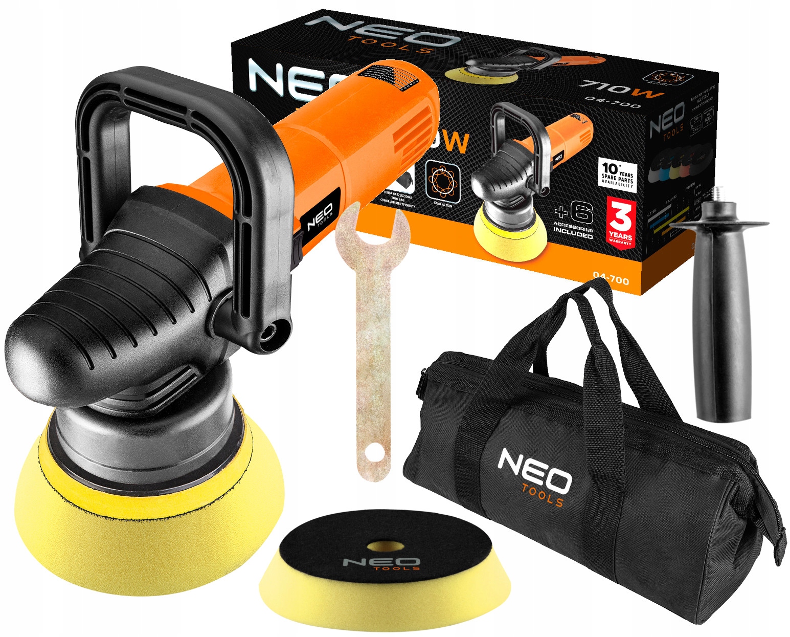 NEO автомобільний Полірувальник подвійної дії 710 Вт 125 мм