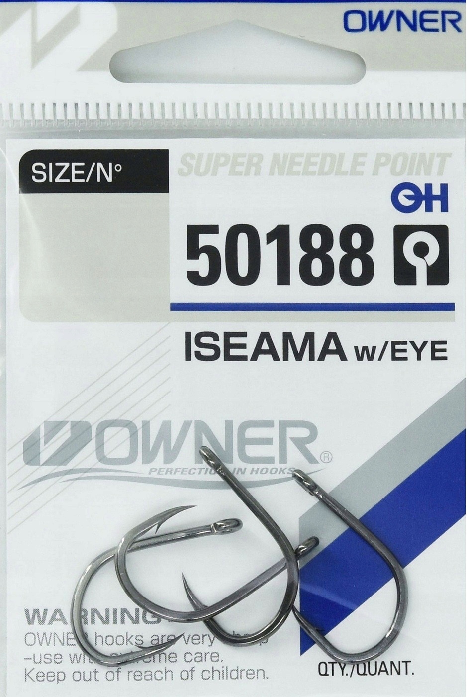 Haczyki Owner 50188 Iseama 12 Czarny Nsb